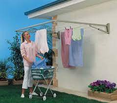 Household essentials floor standing tripod clothes dryer sale $49.49. Wall Mount Folding Drying Rack Outdoor Clothes Lines Drying Rack Laundry Outdoor Drying
