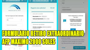 El 50% restante se entregrá en un plazo máximo de 10 días hábiles desde el retiro anterior. Formulario Retiro Afp Extraordinario Paso A Paso Abril 2020 2000 Soles Youtube