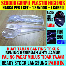 Belanja sekarang juga hanya di bukalapak. Sendok Garpu Plastik Higienis Set Bening Ecer Shopee Indonesia