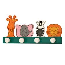 Perfect for use in commercial offices, meeting and waiting rooms and reception areas. Zoo Animal Coat Hook Rail