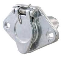 Curt Vehicle-Side 6-Pin Round Trailer Wiring Harness Socket