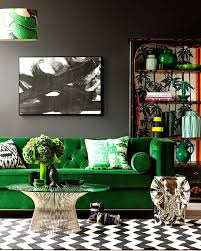 Navy blue provides the perfect amount of contrast for interiors and exteriors in both traditional and modern home styles, says interior designer kerrie kelly, founder of kerrie kelly design lab. 23 Colorful Reasons To Break From The Neutral Sofa Green Sofa Design Living Room Green Green Home Decor