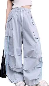 Amazon.com: Girls' Pants Elastic Low Waisted Drawstring Full Length Sweatpants Wide Leg Casual Loose Long Trousers with Pocekt Black : Clothing, Shoes & Jewelry - Product from Amazon.com