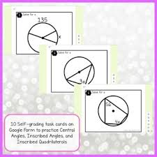 We use ideas from the inscribed angles conjecture to see why this conjecture is true. Central And Inscribed Angles And Inscribed Quadrilaterals Digital Practice