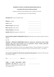 Formulář pro potvrzení o testování zš (pdf). Https Www Mzcr Cz Wp Content Uploads 2021 02 Lekarske Potvrzeni Covid 19 Medical Certificate Pdf