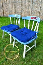 Upcycled Matching Children S Chairs Click On The Pin To Visit Our Tumblr Page Tamedfurni Childrens Chairs Vintage Dining Chairs Childrens Furniture