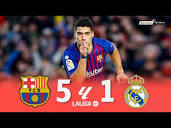 Barcelona 5 x 1 Real Madrid (Suarez Hat-Trick) ○ La Liga 18/19 ...