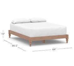 A platform bed is an alternative bedframe that features a supportive surface in the form of a solid, raised platform or slats that the mattress directly rests upon. Astoria Platform Bed Pottery Barn