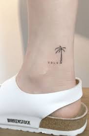 Thin Small And Simple Tattoos For You Palm Tattoos Tree Tattoo Ankle Palm Tree Tattoo Ankle