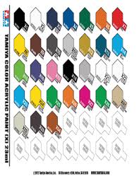 tamiya color chart pdf fill online printable fillable