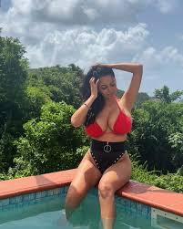 Tara Yazdi Is An Busty Brunette Displaying Her Curves In Various Bikinis