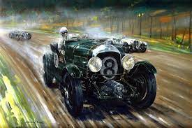 Blower Vs Ssk By Lionel Rouse Le Mans In 1930 The Blower Bentley Of Dr Dudley Benjafield And Gi Voiture Britannique Voitures Anciennes Voiture De Course