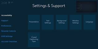 Spectrum Guide Settings Accessibility Spectrum Support