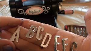 Combining these letters is how the words necessary for communication develop. Diy Thickers With Sizzlits Dies And Sizzix Big Shot Youtube