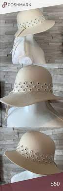 Vtg Adolfo Ii Paris Cream Wool Hat W Tie Euc This Is A Stunning Vintage Piece From Adolfo Paris 100 Wool Feat Wool Hat Clothes Design Women Accessories Hats