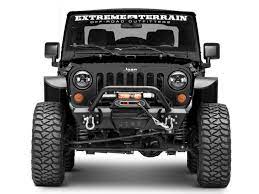 Redrock 4x4 Jeep Wrangler Stubby Hd Pre Runner Winch Front Bumper With Light Bar Tabs J104455 07 18 Jeep Wrangler Jk Jeep Wrangler Jeep Wrangler Jk Wrangler Jk