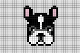 French Bulldog Pixel Art Pixel Art Pattern Pixel Art Pixel Drawing