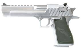 Gas operated semi automatic with squared trigger guard, single. Desert Eagle Mk19 50ae Brushed Chrome 7 Coups Armurerie Barraud