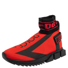 Women's clothing store in san juan, trinidad and tobago. The Luxury Closet For Dolce Gabbana Red Black Fabric Sorrento Logo Sneakers Size 44 Accuweather Shop