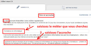 Rédiger une question de corpus exemple. Rediger Un Cv En Ligne Sur Pole Emploi Coursinfo Fr