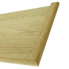 Stair Parts 48 In X 11 1 2 In Unfinished Red Oak Miter Return Stair Tread 8503r 048 Hd00l The Home Depot Oak Stairs Red Oak Stair Parts