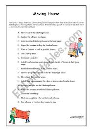Moving House Flow Chart Esl Worksheet By Dennypackard