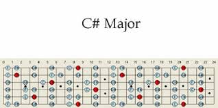 C Sharp Major Guitar Scale Pattern Chart Scales Patterns