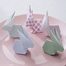 Lapins Paques Origami Idee Deco Paques Idees Pour Paques Craft