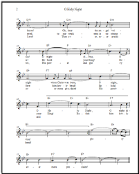 o holy night sheet music with a step by step chord theory