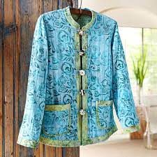 Reversible Indonesian Batik Jacket National Geographic Store Odezhda Zhenskaya Moda Kurtka