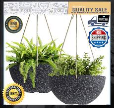 4.7 out of 5 stars. Hanging Planters For Outdoor Plants 10 Inch Indoor Flower Pots With Drainage New Ebay