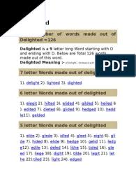 Find 8 letter d words from scrabble, words with friends, . Delighted Pdf