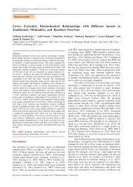 PDF) Lower Extremity Biomechanical Relationships with Different Speeds in  Traditional, Minimalist, and Barefoot Footwear