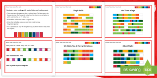 christmas musical tubes color tune cards ks2 music