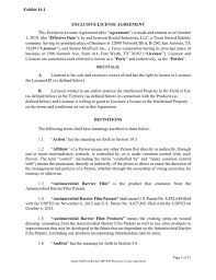 An international agreement that provides standards and guidelines for signatory nations to implement on a national level eg the un framework convention on climate change (unfccc). Exclusive License Agreement Dated October 1 2019 Between Sanara Wound Management Technologies Inc Business Contracts Justia