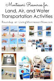 montessori resources for land air and water transportation activities preschool 