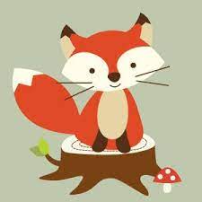 Nursery prints for kids clipart. Baby Cute Fox Clipart Novocom Top