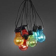 slinger met gekleurde lampjes guirlande tuin weerbestendig feestverlichting buiten feest verlichting verlichting