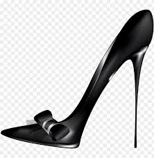 Transparent background high heel shoe clipart. Black High Heels With Bow Png Clip Art Black High Heel Png Image With Transparent Background Toppng