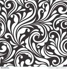 Check spelling or type a new query. Vintage Seamless Black And White Floral Pattern Vector Illustration Illustration 54301731 Megapixl