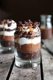 Chocolate Lovers Triple Layer Coffee Caramel Chocolate Mousse Cakes Half Baked Harvest Recipe Trifle Recipe Desserts Chocolate Desserts