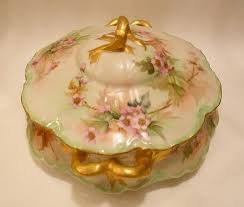 Annies Oddities Exquisite French Porcelaine Limoges Biscuit Jar Porcelain Painting Limoges China Porcelain Art