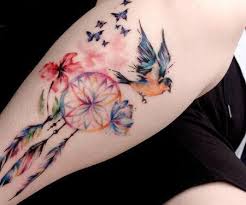 50 Dream Catcher Tattoos Fur Frauen Traumfanger Tattoo Wasserfarbentatowierungen Tatowierungen