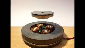 A magnetic levitating (maglev) wireless moon light: Electromagnetic Levitation Device Youtube