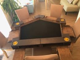Dnd Folding Pentagon Shaped Table Diy Post Dnd Table Rpg Table Table Games