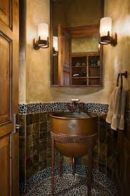 Small bathrooms heute bestellen, versandkostenfrei. 75 Beautiful Rustic Powder Room With A Pedestal Sink Pictures Ideas July 2021 Houzz