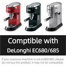 The de'longhi dedica pump espresso machine offers a traditional espresso and cappuccino experience in a sleek ultra compact design crafted with skill and passion. Neouza Coffee 51mm Bottomless Portafilter Compatible With Delonghi Espresso Machine Ec680 Ec685 No Base Filter Holder Wo Shopee Thailand
