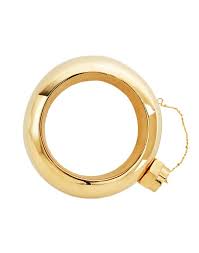 Gold Flask Bangle Gold O S With Images Flask Bracelet Bangles Accessories