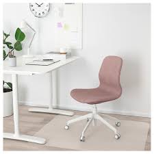 Langfjall Toimistotuoli Gunnared Vaalea Rusehtava Roosa Valkoinen Ikea Kontorsstol Chaise Ikea