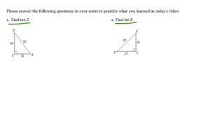 Isosceles and equilateral triangles aren't the only classifications of triangles with special characteristics. Right Triangle Trig Stations Lessons Blendspace